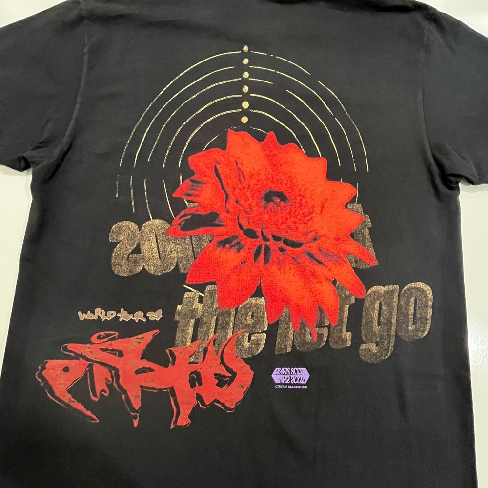 Travis Scott Utopia World Tour T-Shirt Mens L Black Graphic Delresto Echoes 2024 - Picture 11 of 15
